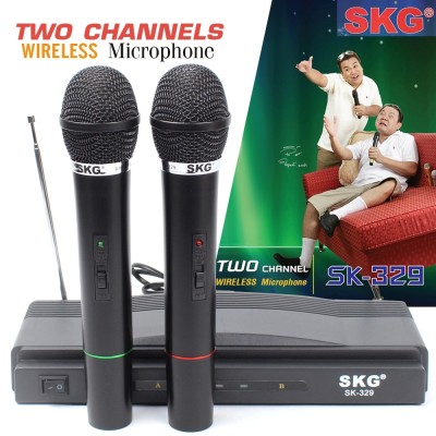 SKG ชุดไมโครโฟนไร้สายพร้อมเครื่องรับสัญญาณ