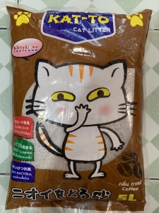 สินค้า Kat-to cat liter coffee ทรายแมวกลิ่นกาแฟ 5 ลิตร