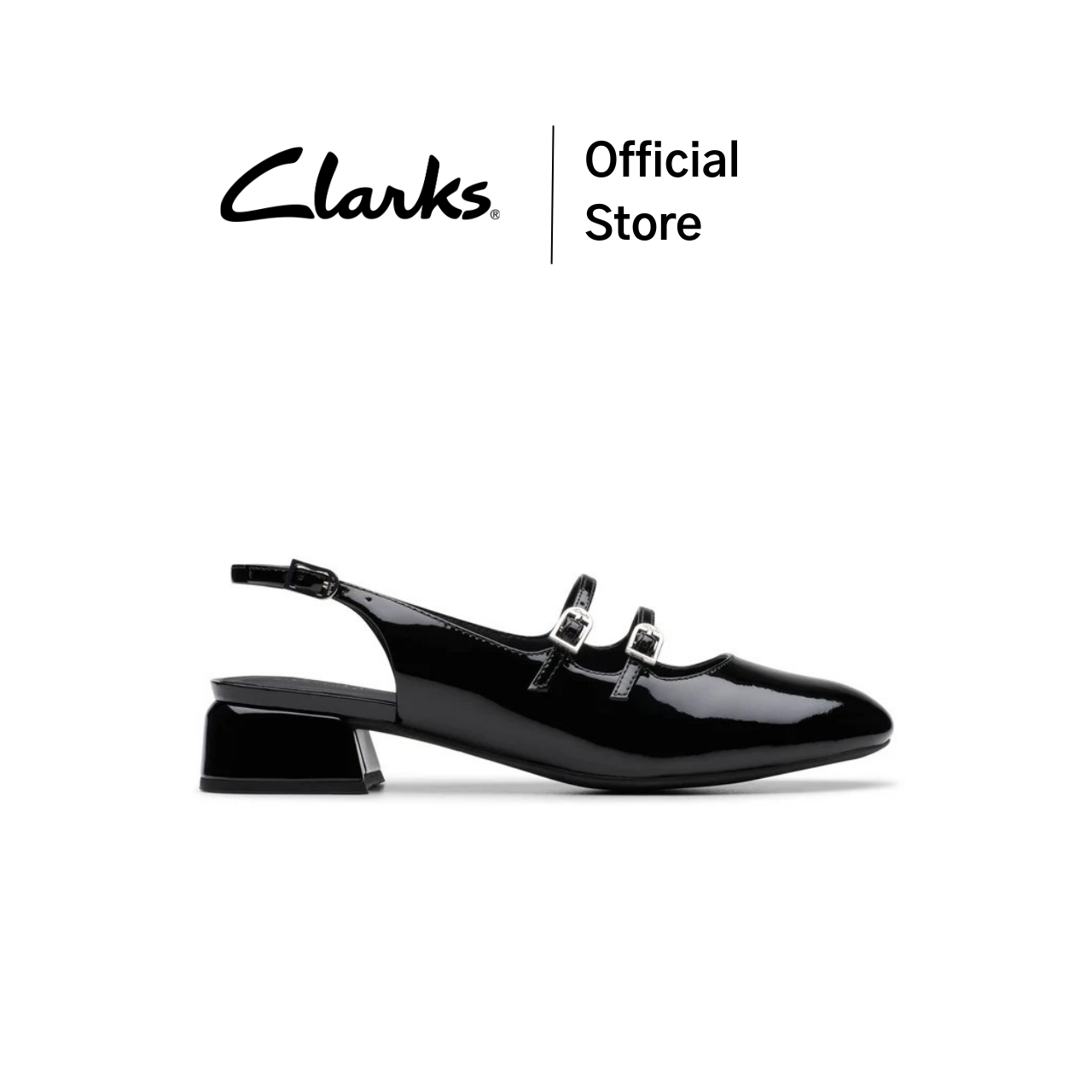 Clarks daiss30 Dazz black patent Mary Jane low heel shoes (Mary Jane shoes) high quality comfortable leather ราคา 6,590 บาท*ส่งฟรี