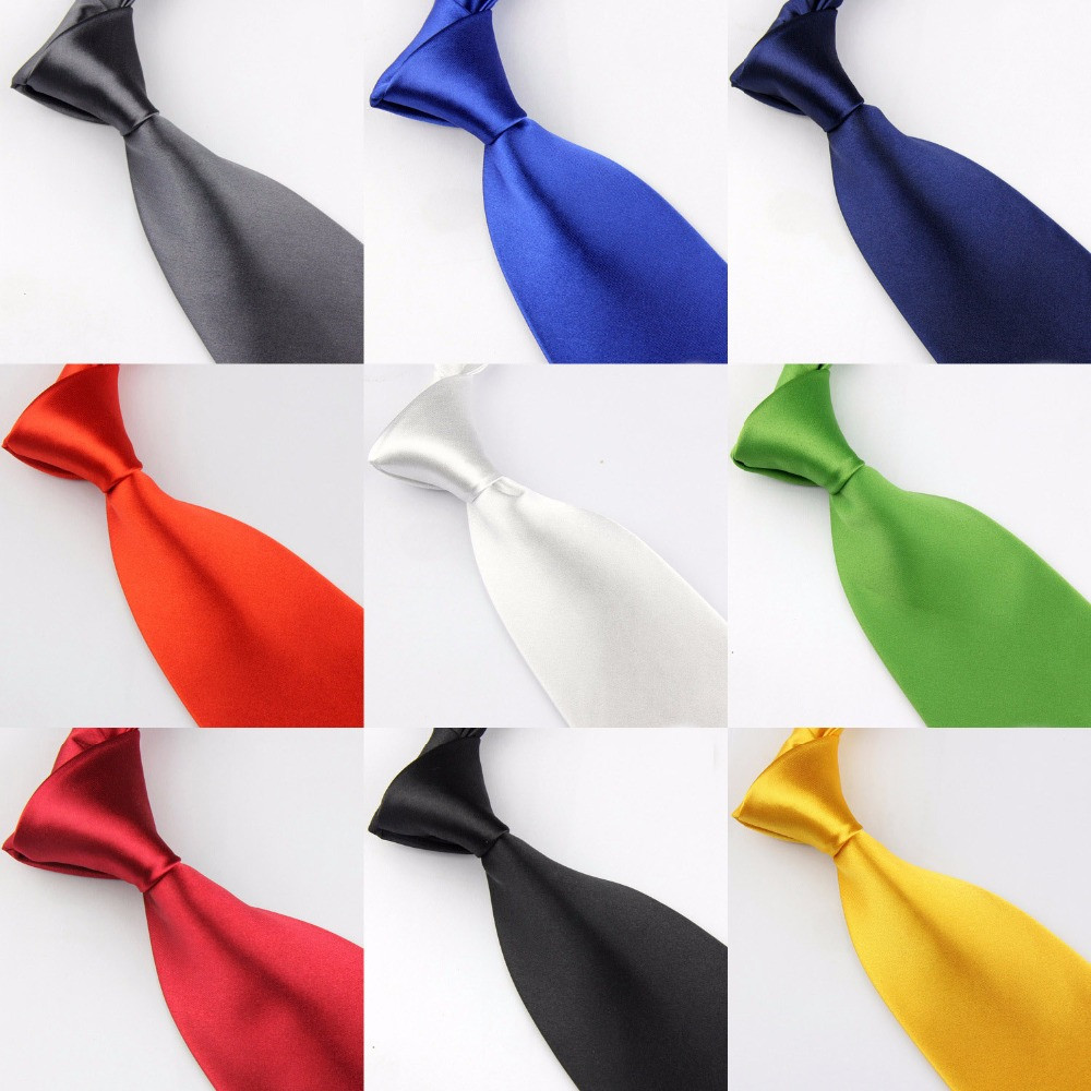 ADYQKU0DH Party Wedding 8cm Width Casual Classic Slim Tie Polyester Business Necktie Solid Color