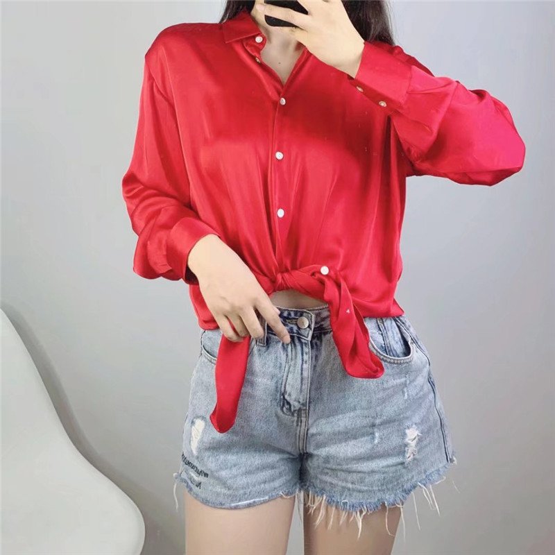 ladies red blouses for sale