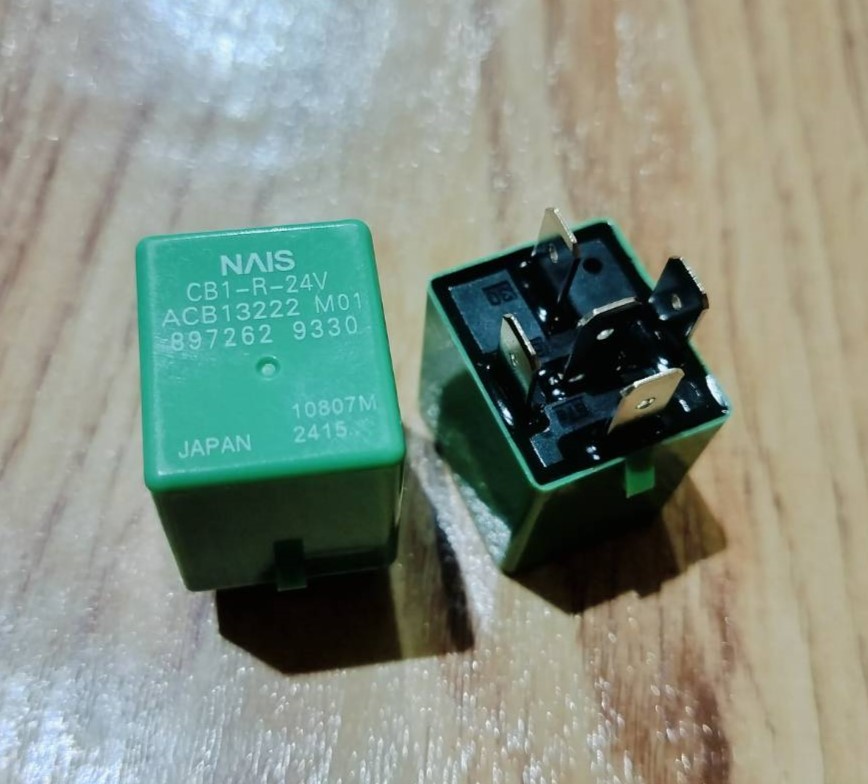 Relay ACB13222 M01 (CB1-R-24V) NAIS 24V มือ1 รีเลย์ 5 ขา Isuzu และรถบรรทุก ขนาดใหญ๋ Made in Japan ราคา 143 บาท*ส่งฟรี