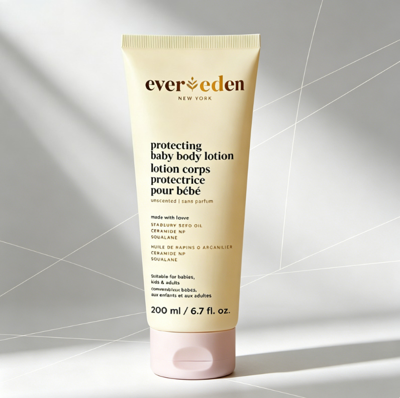 Evereden New York Protecting Baby Body Lotion 200ml Baby Skin Care Lotion Fragrance-Free Formula Lightweight Texture, Absorbs Quickly, Not Sticky, Can Be Used by Both Children and Adults. Helps Keep Dry Skin Moisturized and Soft. Can Be Used Every Day, Ea ราคา 439 บาท*ส่งฟรี