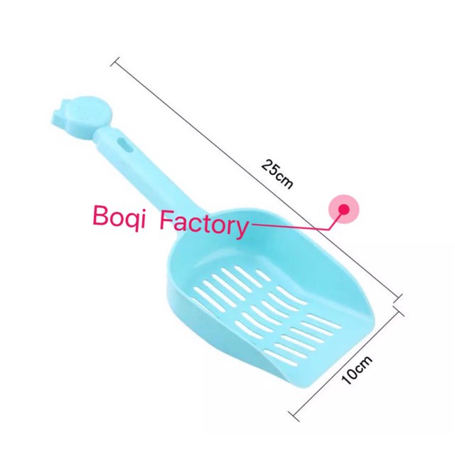 Boqi Factory ทีตักทรายแมว  ขนาด ใหญ่หนา มีหลายสี 0076