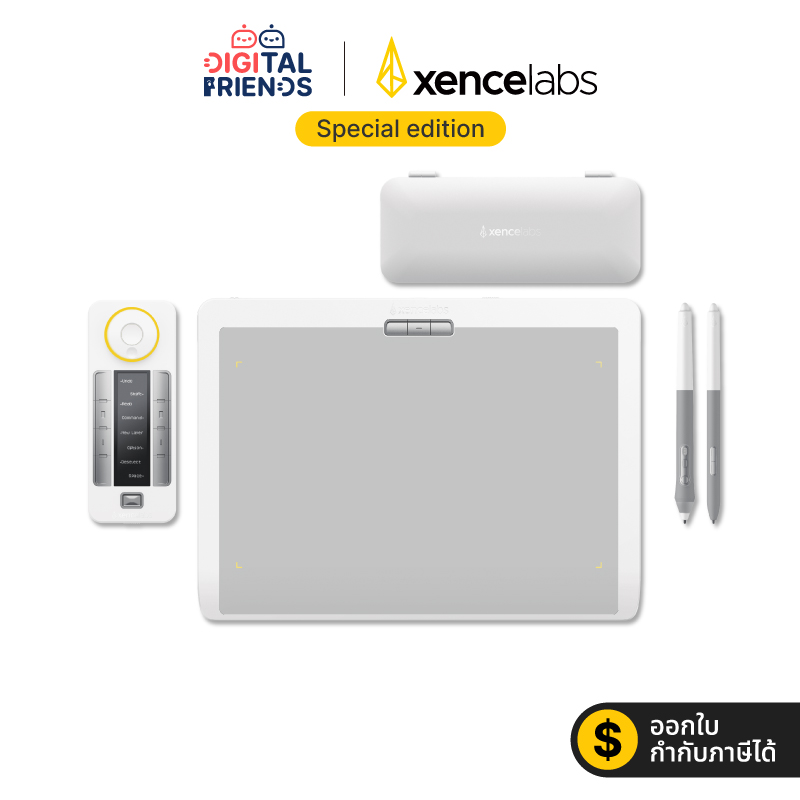 [Special Edition] Xencelabs Pen Tablet Medium Bundle with Quick Keys เมาส์ปากกา แรงกด 8192 ระดับ ขนาด 10x5.8 นิ้ว ราคา 9,989 บาท*ส่งฟรี