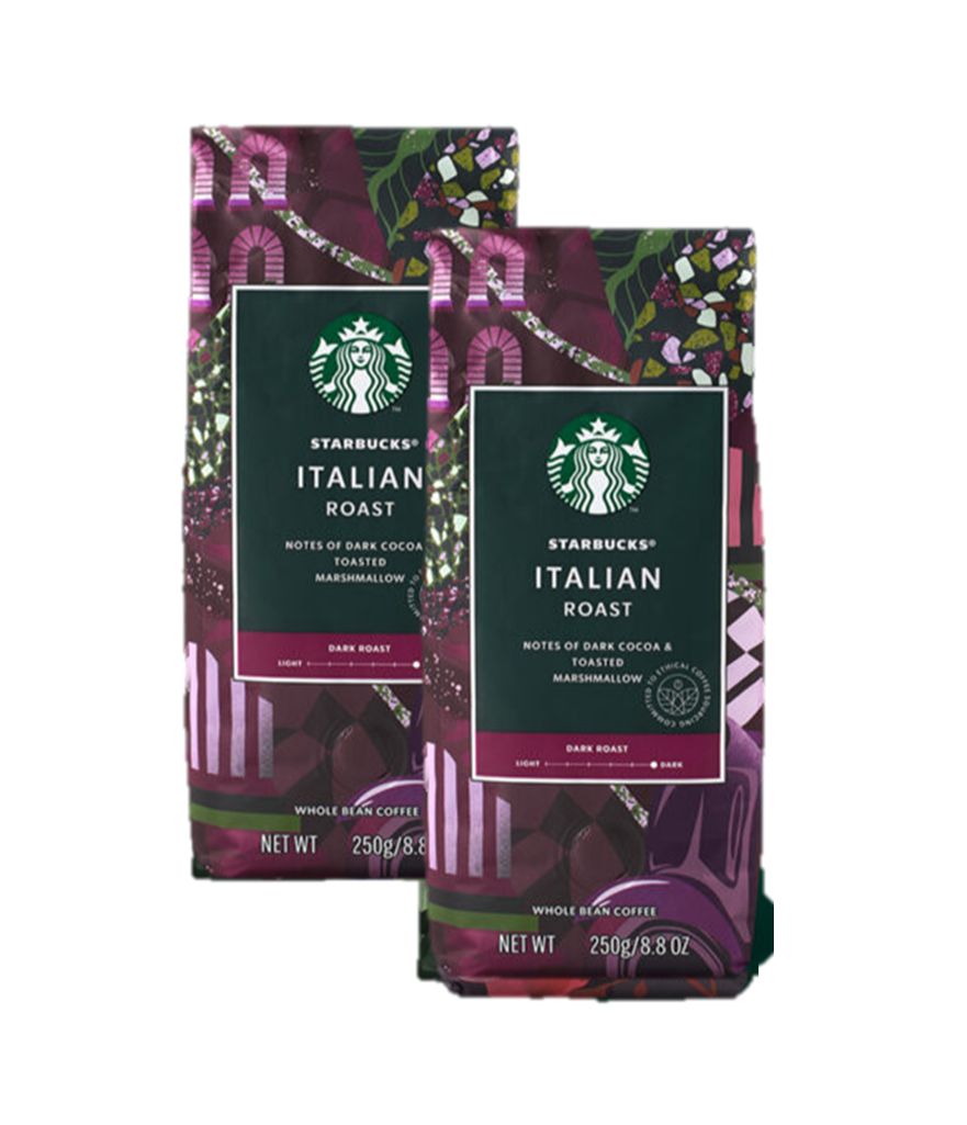 STARBUCKS Italian Roast Coffee Whole Bean (USA Imported) 250g. (2pcs) ราคา 1,498 บาท*ส่งฟรี