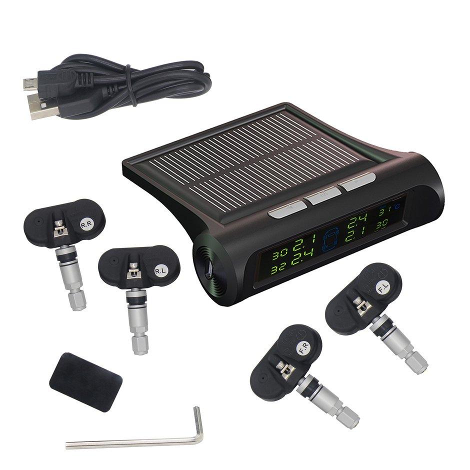 ELEC รถ TPMS การตรวจสอบแรงดันยางรถยนต์ระบบ LED พลังงานแสงอาทิตย์แบบเรียลไทม์การตรวจจับภายนอกหรือเซนเซอร์ภายใน ELEC รถ TPMS การตรวจสอบแรงดันยางรถยนต์ระบบ LED พลังงานแสงอาทิตย์แบบเรียลไทม์การตรวจจับภายนอกหรือเซนเซอร์ภายใน