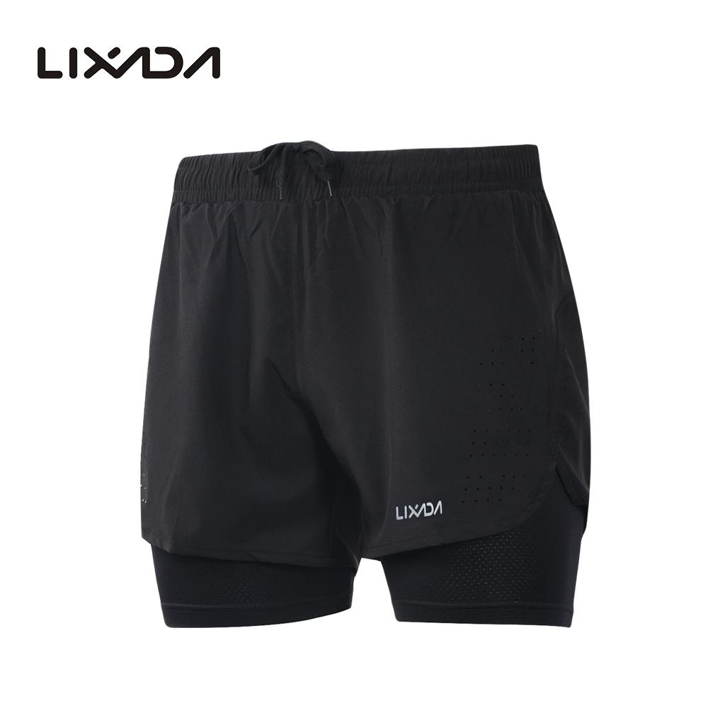 Lixada Người Đàn Ông Của 2-Trong-1 Quần Short Chạy Bộ Thoáng Khi Nhanh Khô Tập Lixada Người Đàn Ông Của 2-Trong-1 Quần Short Chạy Bộ Thoáng Khi Nhanh Khô Tập
