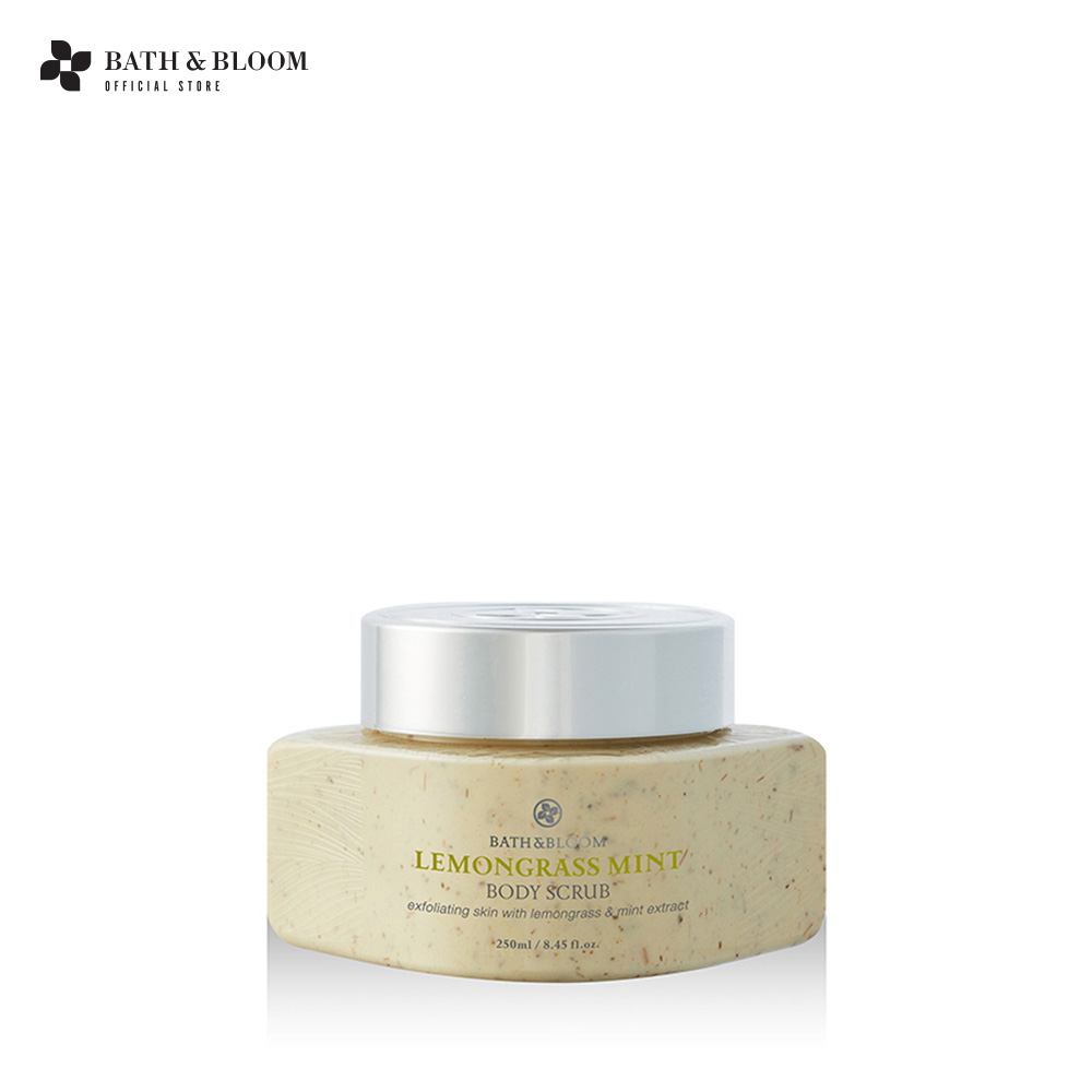 Bath&Bloom Lemongrass Mint Body Scrub 250 ml Bath & Bloom Body Scrub Exfoliates the Skin for Smooth, Radiant Skin 250 Ml. ราคา 1,250 บาท*ส่งฟรี