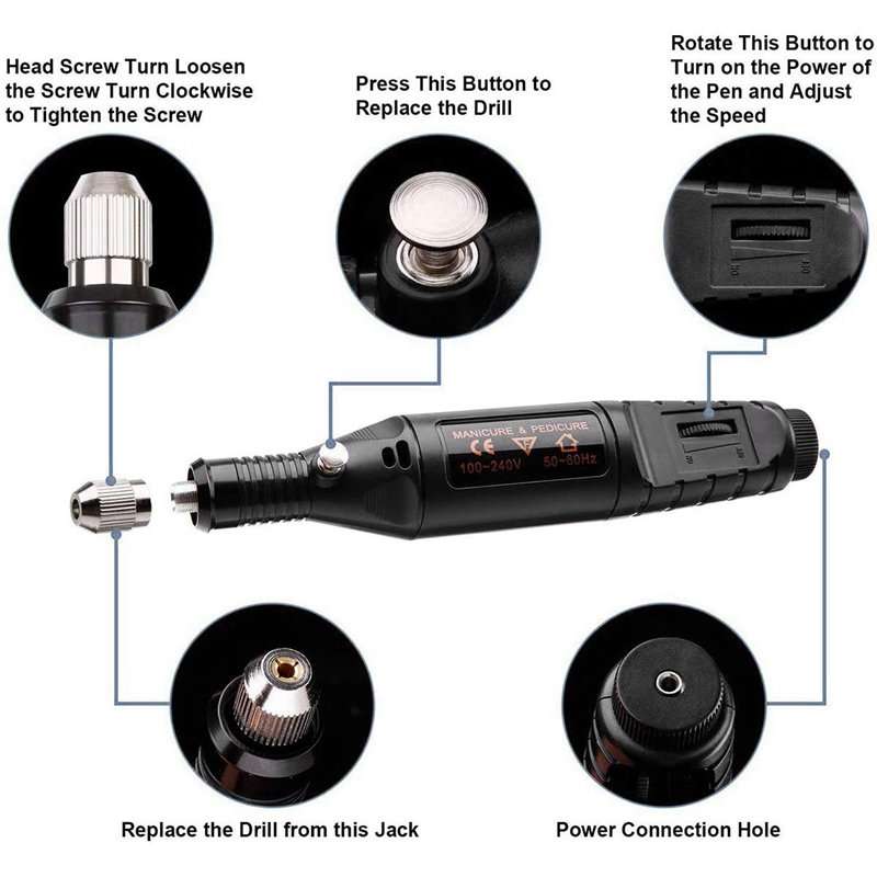 Electric Engraver Pen,Engraving Tool Kit for Metal Glass Stones Ceramic  Plastic Wood Jewelry with Polishing Head,Scriber Etcher & Stencils Us Plug