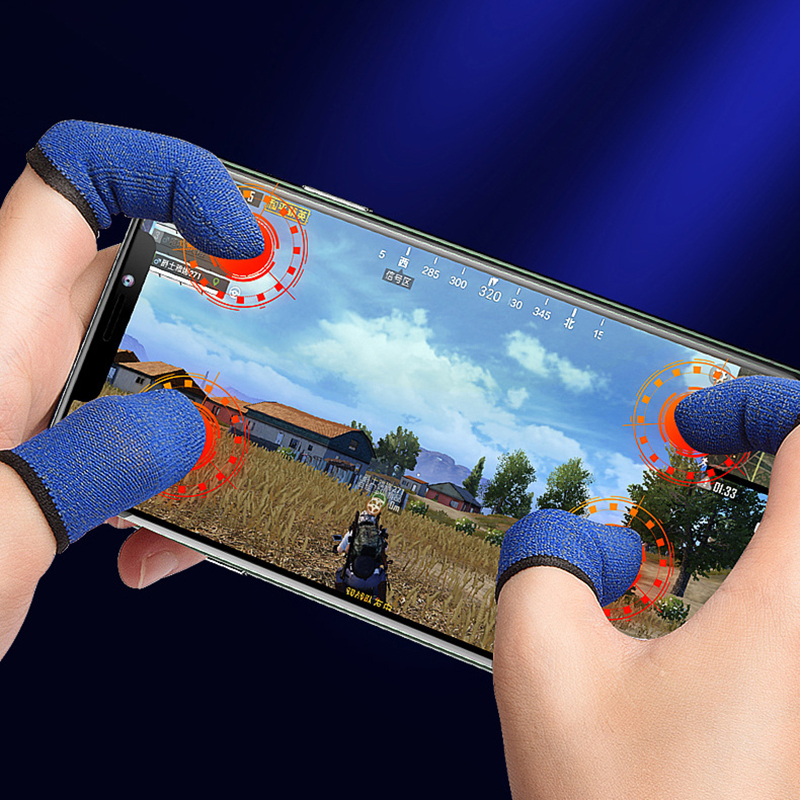 YUY ถุงนิ้วเล่นเกม ทัชสกรีนลื่น ถุงมือเล่นเกม ถุงนิ้วสำหรับเล่นเกม ถุงนิ้วเล่นเกมส์ กันลื่นและป้องกันเหงื่อ เล่นเกมส์มือถือ ปลอกนิ้วเล่นเกม1คู่,ปลอกนิ้วสำหรับเล่นเกม PUBG ระบายอากาศกันเหงื่อ ราคา  8 บาท*ส่งฟรี