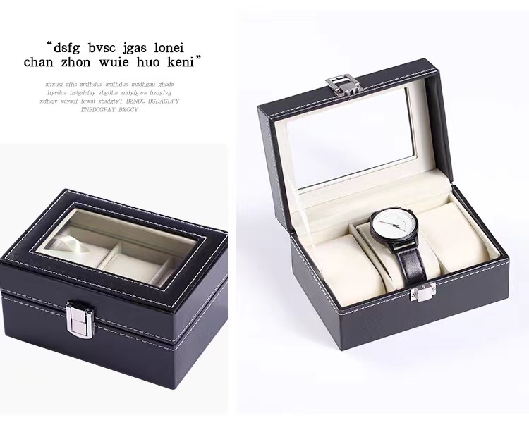 ภาพประกอบของ *พร้อมส่ง*กล่องนาฬิกา 3 6 10 12 20 24 เรือน กล่องใส่นาฬิกา ฝากระจก กล่องเก็บนาฬิกาข้อมือ กล่องใส่เครื่องประดับ Leather Watch Box กล่องหนังPUนาฬิกา