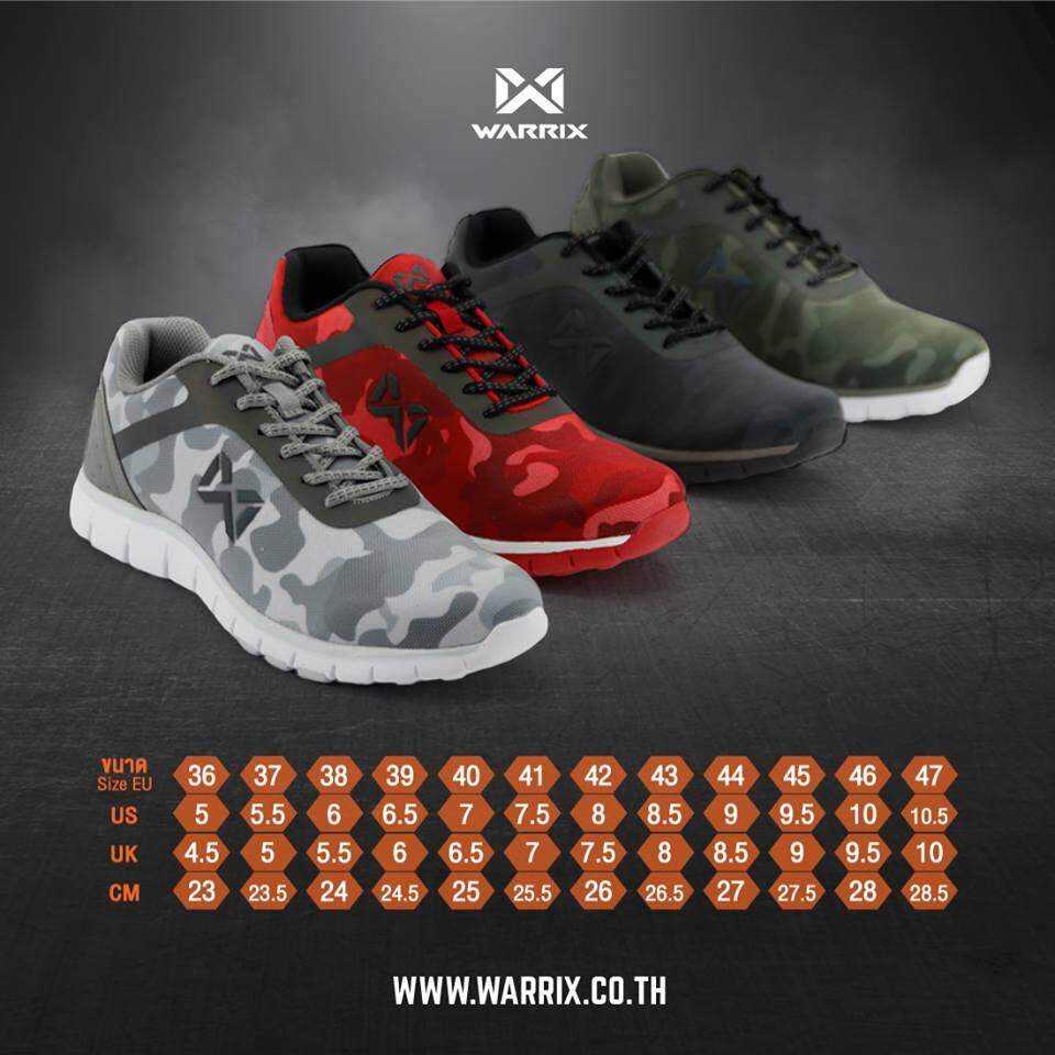 รูปภาพรายละเอียดของ WARRIX รองเท้าผ้าใบ MAXIMUM RUNNER WF-1306-สีแดง-RR
