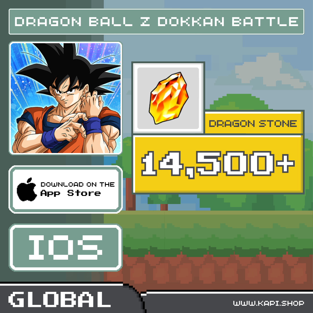DRAGON BALL Z DOKKAN BATTLE (Global-iOS) - 14,500+ Dragon Stone ราคา 345 บาท*ส่งฟรี