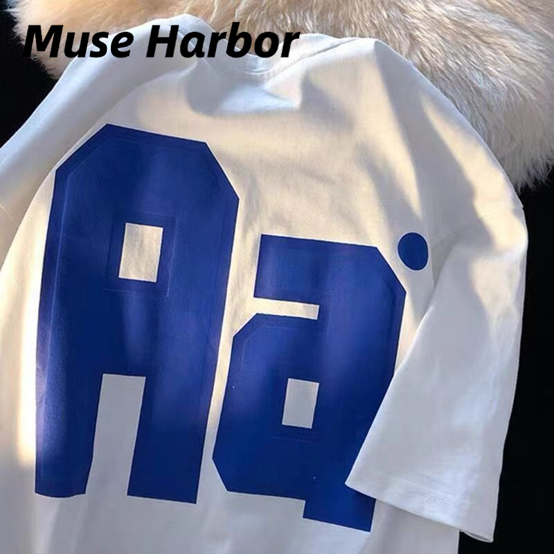Muse Harbor เสื้อยืดแขนสั้นผู้ชายเสื้อตัวในสีขาวแมทช์ลุคง่ายสไตล์เกาหลี ราคา 54 บาท*ส่งฟรี