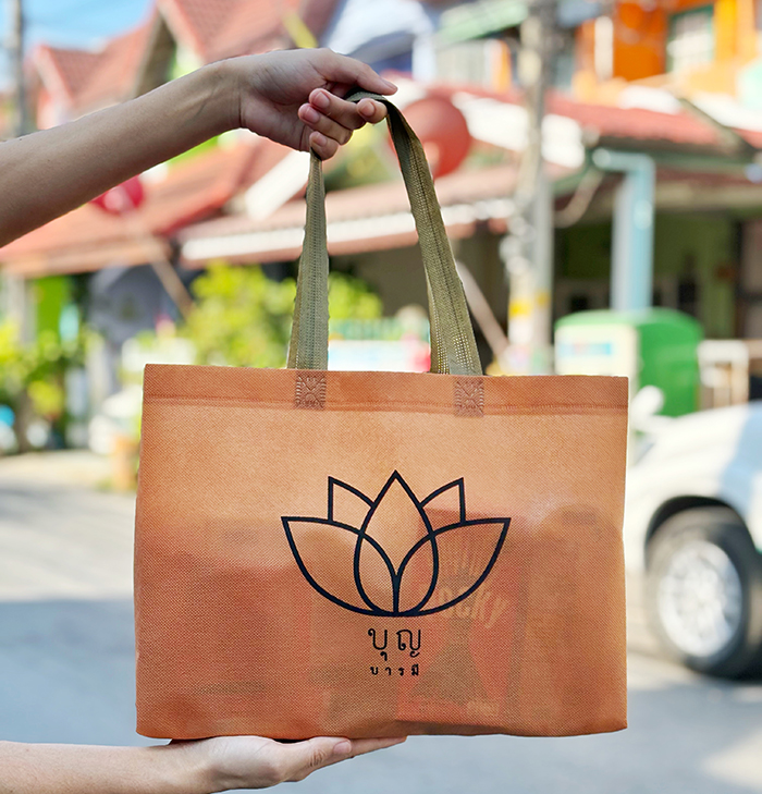 ☘️พร้อมส่ง | ถูก☘️【 ถุงสังฆทานถวายพระ 】ถุงทำบุญ ใส่เครื่องสังฆภัณฑ์