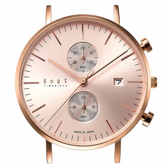 KNOT | นาฬิกาข้อมือ Chronograph ของแท้ (ผลิตในประเทศญี่ปุ่น ) Made in Japan รุ่น CC-39RGRG ราคา 8,000 บาท*ส่งฟรี