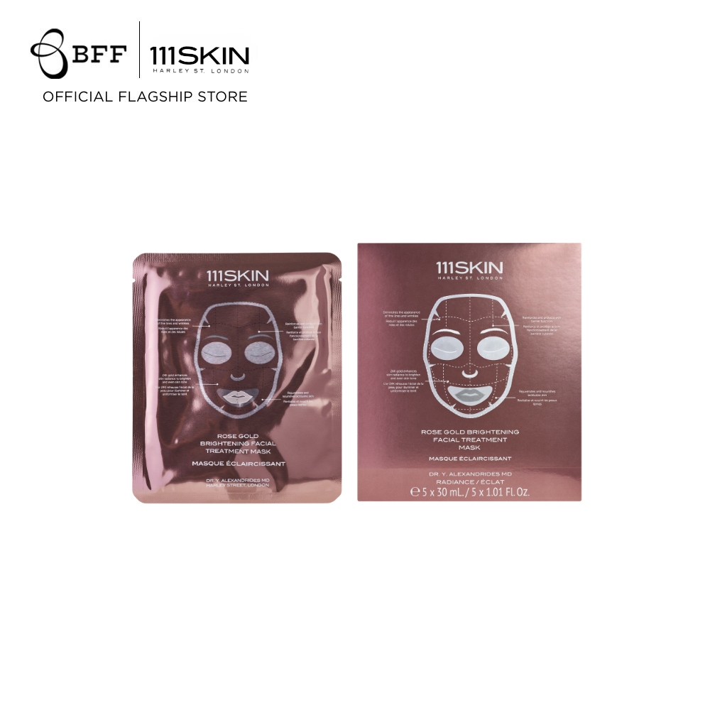 111SKIN - Rose Gold Brightening Facial Treatment Mask 5*30 ml (มาส์กเซเลบ, มาสก์หน้า) ราคา 4,950 บาท*ส่งฟรี