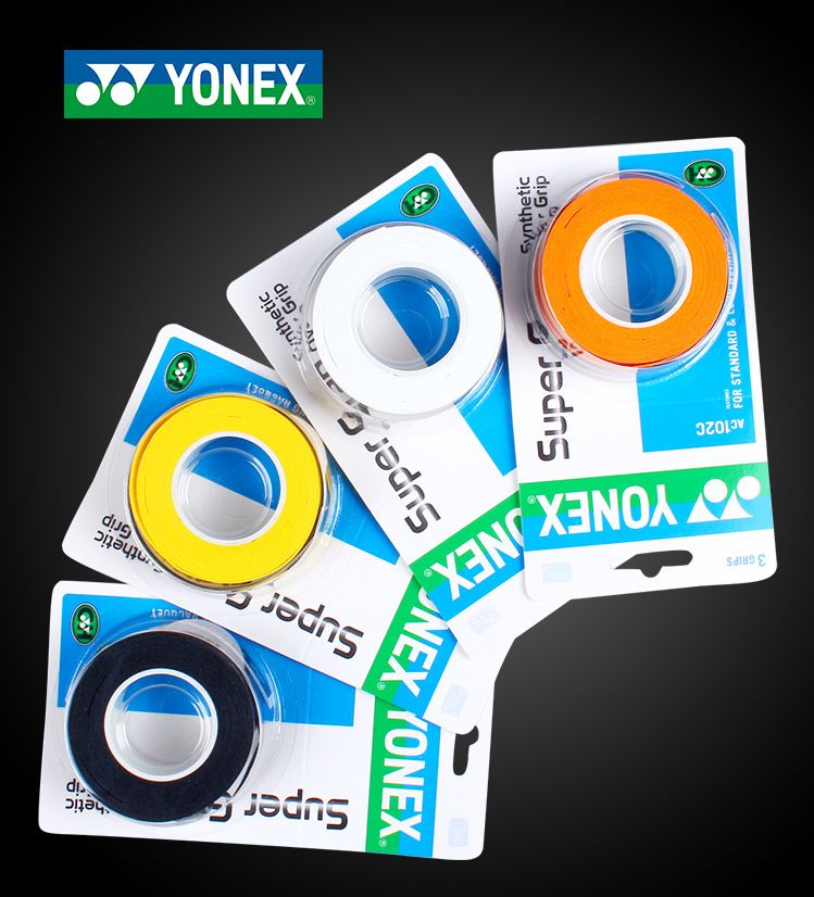 กริ๊ปพันด้ามแบดมินตัน เทนนิส ยี่ห้อ Yonex ac102c แบบเรียบ. ราคา 90 บาท*ส่งฟรี