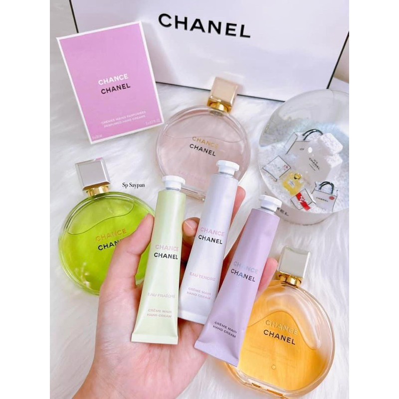 Hand Cream Chanel Eau Tendre Set Creme Main Chanel Chance Trio Set