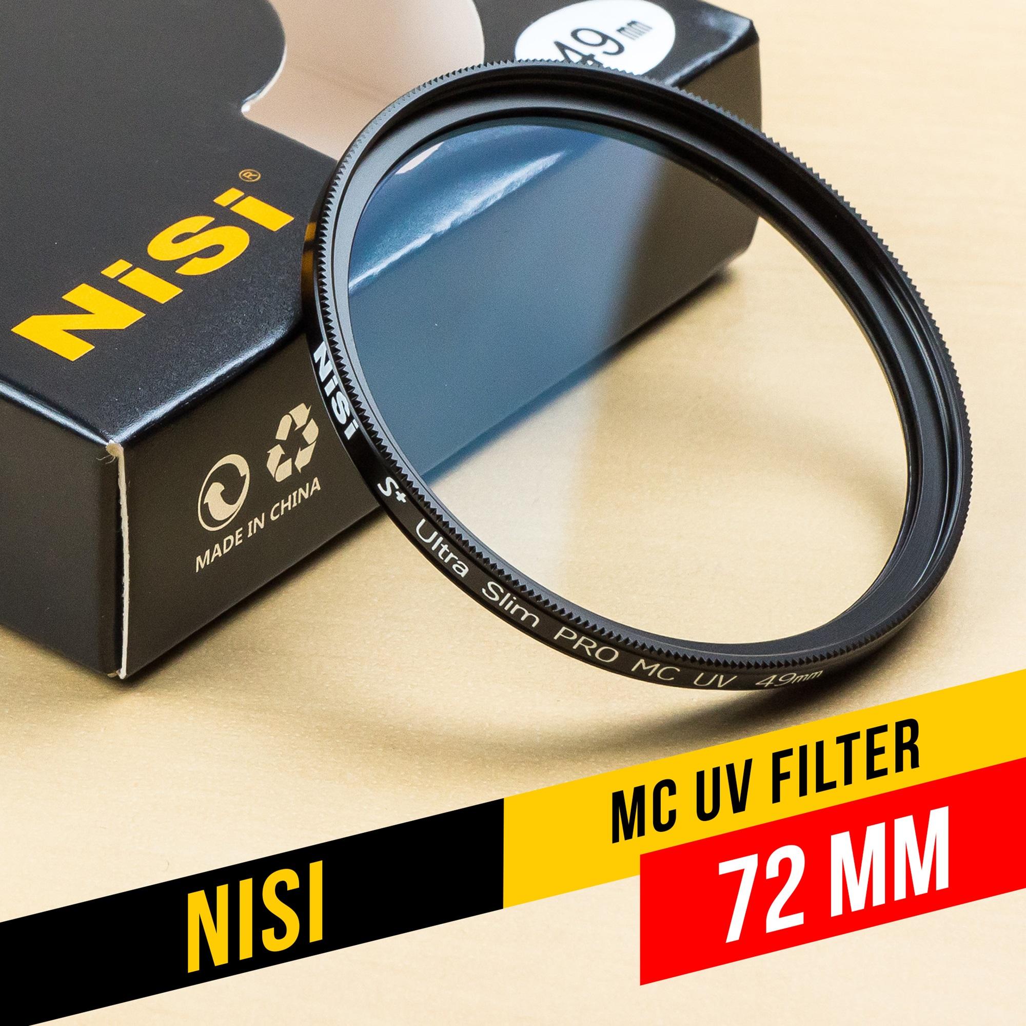 Nisi MC UV Filter  ขนาด 30mm / 37mm / 39mm / 40mm / 40.5 mm / 43mm / 46mm / 49mm / 52mm / 55mm / 58mm / 62mm / 67mm / 72mm / 77mm ( FILTER MC UV อย่างดี ) ที่กรองรังสียูวีโซด์ขนาดบางเป็นพิเศษ Professional MC  ( ฟิลเตอร์ บางพิเศษ ) ( Geekster )