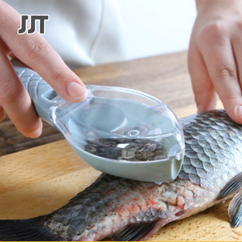 Household kitchen tools covered fish scaler kitchen fish scaler manual fish scaler JY195 ราคา 36 บาท*ส่งฟรี