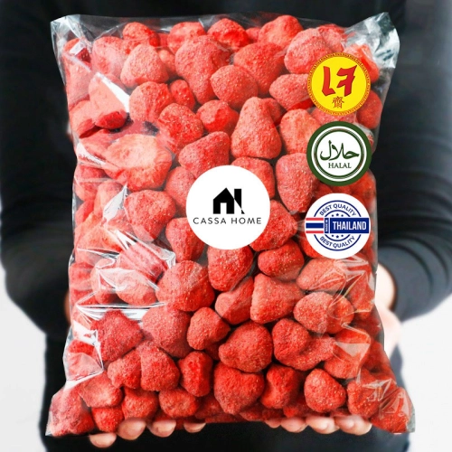 (ส่งฟรี) #ซื้อ10เเถม1💥สตรอว์เบอร์รี่ฟรีซดราย สตอเบอร์รี่อบกรอบ สตอเบอร์รี่กรอบ สตอเบอร์รี่ สตอเบอร์รี่ฟรีซดราย เกรดพรีเมี่ยมอาหารเจ เจ Freeze-Dried Strawberry