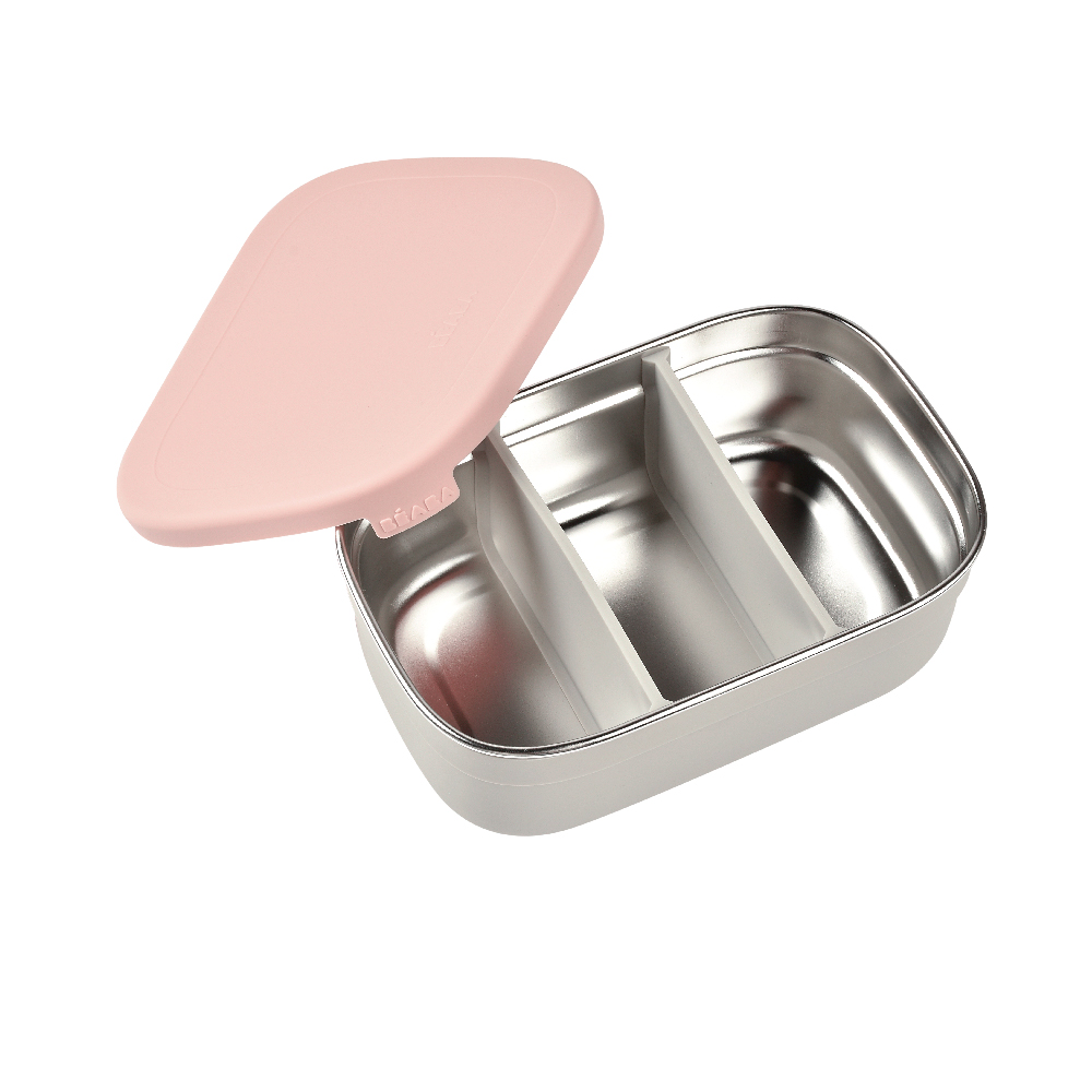 BEABA Stainless Steel Lunch Box - Dusty Rose / Grey ราคา 1,690 บาท*ส่งฟรี