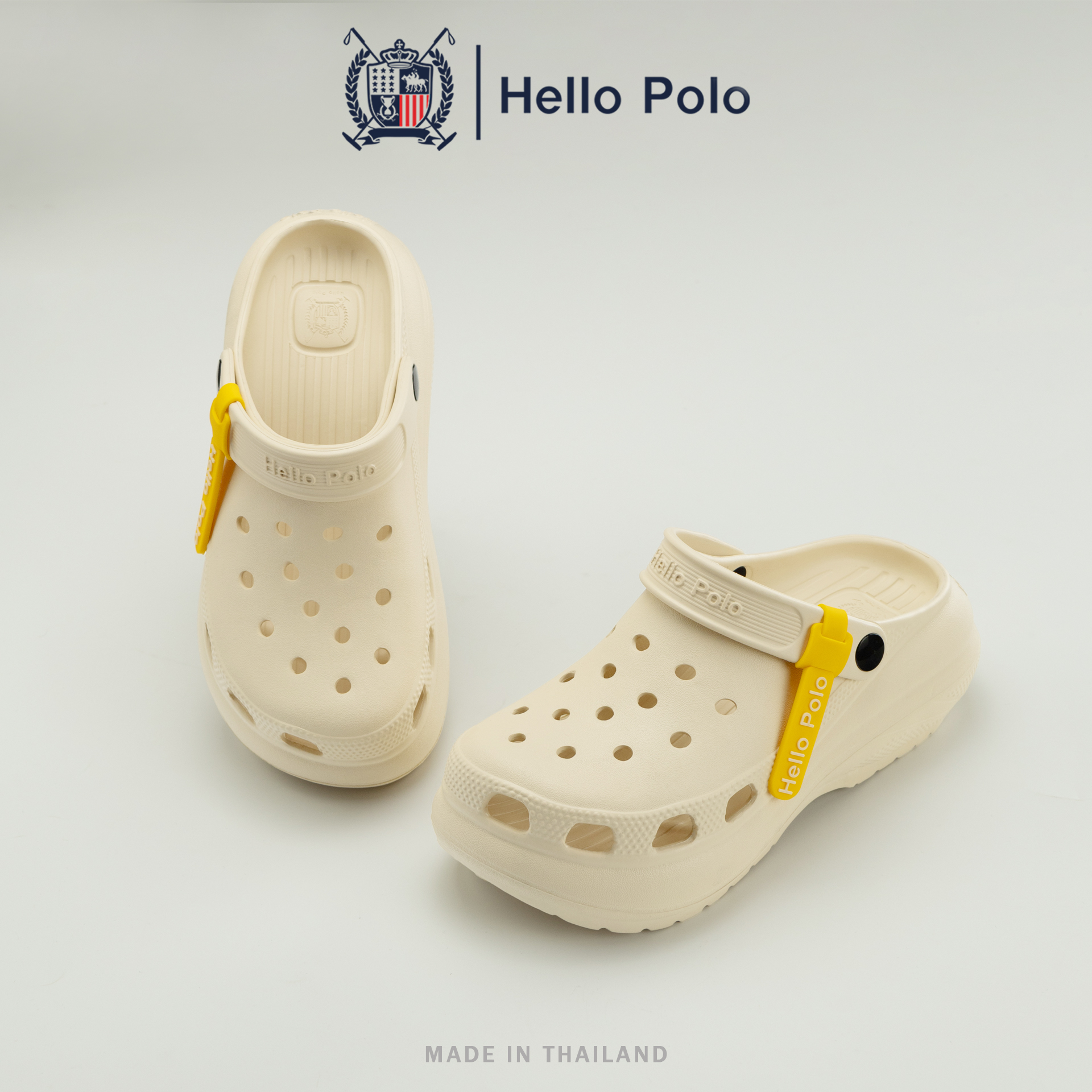 Hello Polo Women's Shoes, Eva, Women's Shoes with a Big Toe, Anti-Slip, Soft Soles, Good for the Beach, Wear Them and You'Ll Be Taller, Soft Like Stepping on Poop, 5 cm Thick Heel Hp8052 ราคา 129 บาท*ส่งฟรี