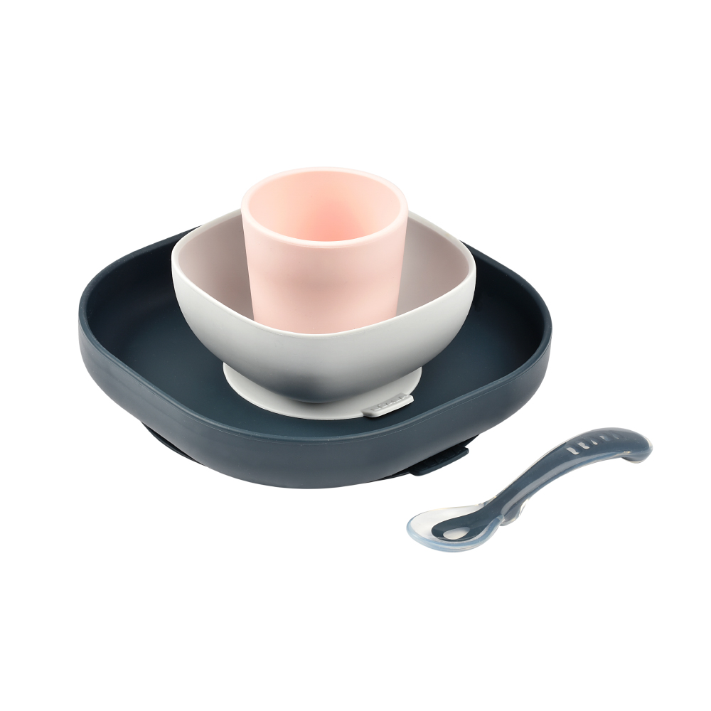 Beaba Silicone Meal Set (4 Pcs) - Night Blue ราคา 1,790 บาท*ส่งฟรี