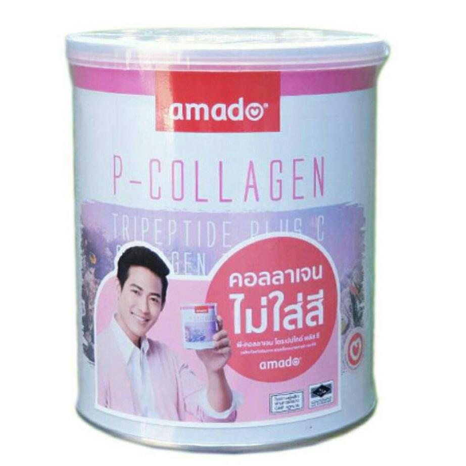 Amado P Collagen Tripeptide Plus C 110,000mg. อมาโด้ พี คอลลาเจน ไตรเปปไทด์ พลัส ซี (110.6 g.) Amado P Collagen Tripeptide Plus C 110,000mg. อมาโด้ พี คอลลาเจน ไตรเปปไทด์ พลัส ซี (110.6 g.)