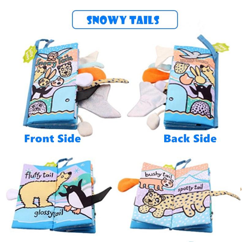 ขายถูก Jollybaby Animal 3D tailor Snowy Tails Cloth book Baby Toy Cloth Development Books ราคา 236 บาท ส่งฟรี