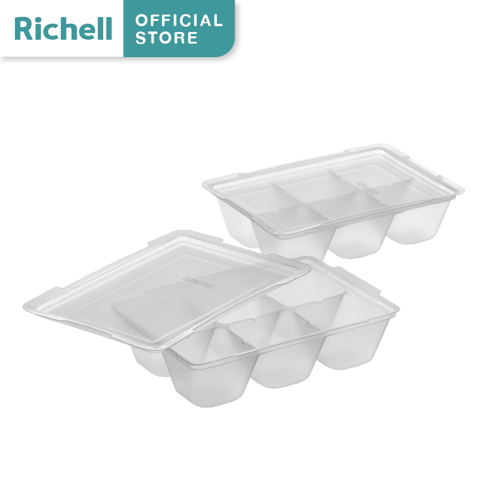 Richell(ริเชล) ถาดหลุมแช่แข็งถนอมอาหาร 15/25/50 มล. 1 แพ็ค มี 2 ชิ้น เป็นพลาสติกอย่างดี ถาดหลุม ถาดแช่แข็งถาดถนอมอาหาร ราคา 200 บาท*ส่งฟรี