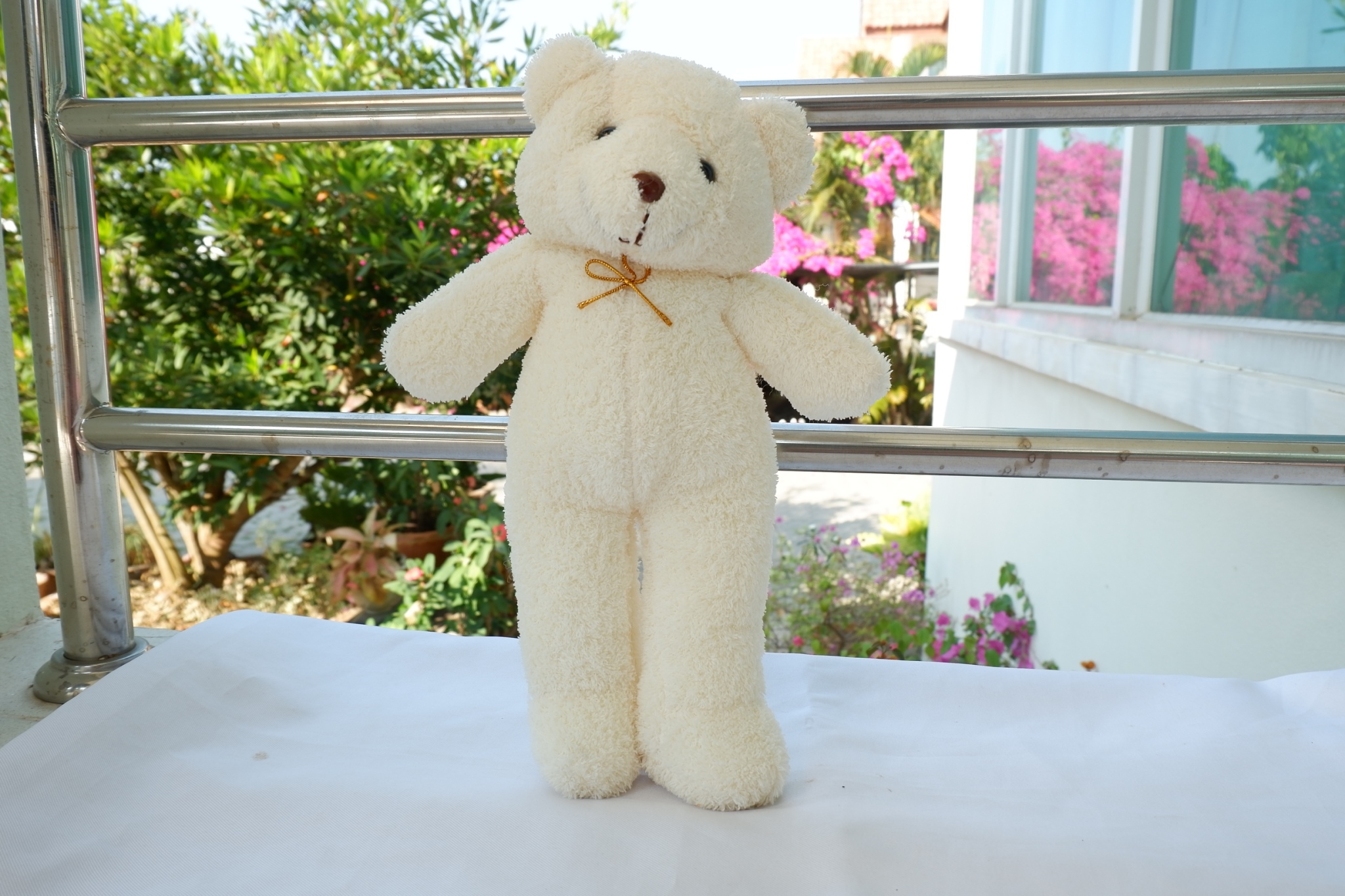 ตุ๊กตาหมียืนผ้าขนหนู ตัวสูง 13 นิ้ว ตัวโต  ผ้าสวย ขนาดพอดี ไซร์พิเศษ เหมะกับทำเป็นของพรีเมียม หรือของขวัญ