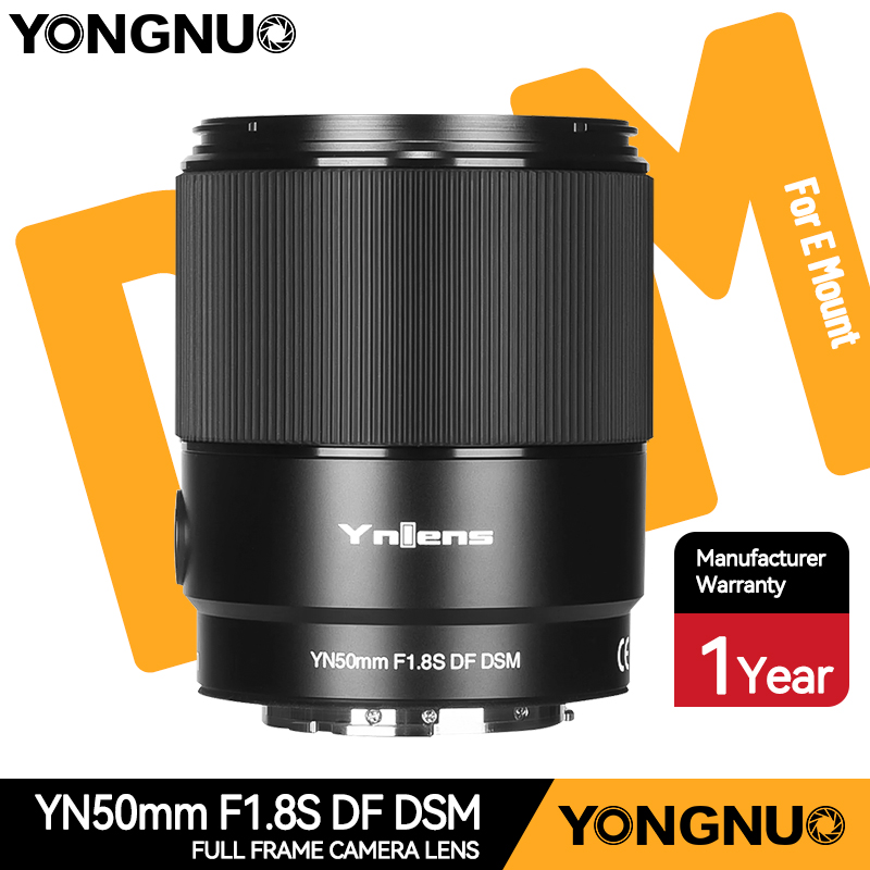YONGNUO YN50mm F1.8S DF DSM Standard Prime Lens Auto Focus Lens for Sony α Series E Mount Mirrorless Cameras ราคา 10,990 บาท*ส่งฟรี