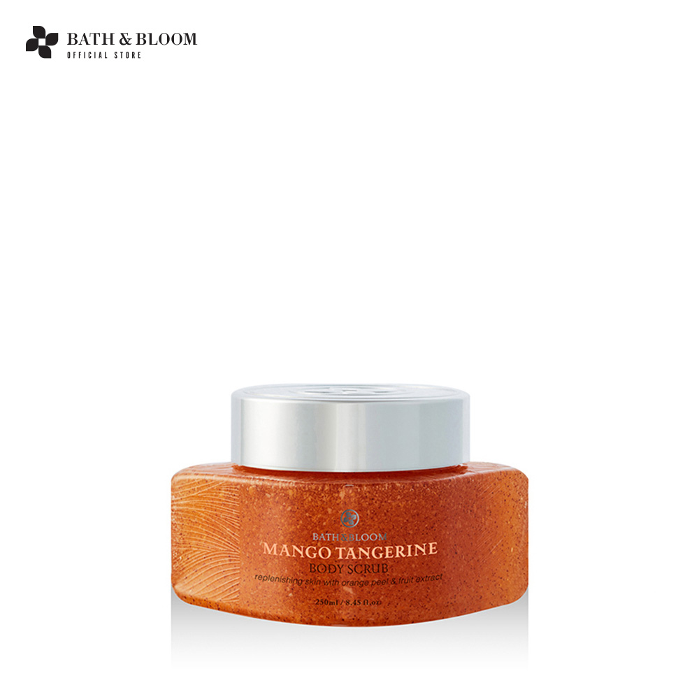 Bath&Bloom Mango Tangerine Body Scrub 250 ml Bath & Bloom Body Scrub, Body Scrub with Mango and Orange Scent, Gel Scrub Texture for Smooth Skin. ราคา 1,250 บาท*ส่งฟรี