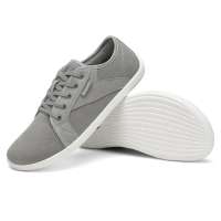 รองเท้าผ้าใบหน้ากว้าง Saguaro barefoot shoes สไตล์มินิมอล รุ่น Luck I สีเทา