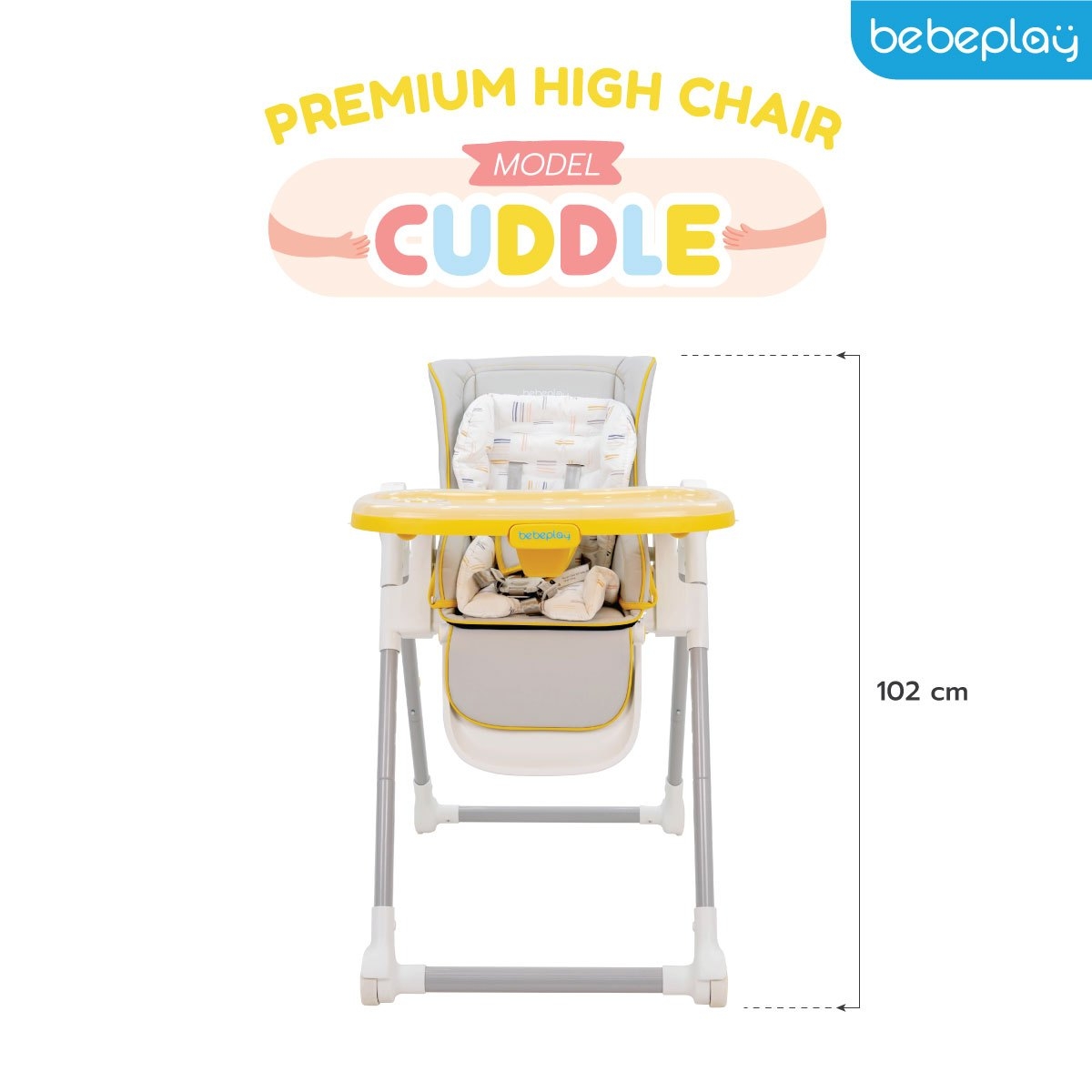 16103) bebeplay (บีบีเพลย์) Premium High Chair รุ่น Cuddle