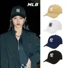 ภาพขนาดย่อของสินค้าแท้100% MLB หมวก UNISEX รุ่น NY YANKEES ROOKIE BALL CAP/ badge big /mlb hat/hat caps MLB หมวกแก็ป หมวกเบสบอล