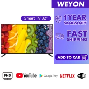 สินค้า (ใหม่)Ready Yo/WIFI WEYON สมาร์ททีวีหน้าจอ 32 นิ้วหน้าจอ SMART TV LED รองรับความละเอียด HD สามารถเชื่อมต่อกับอินเทอร์เน็ต
