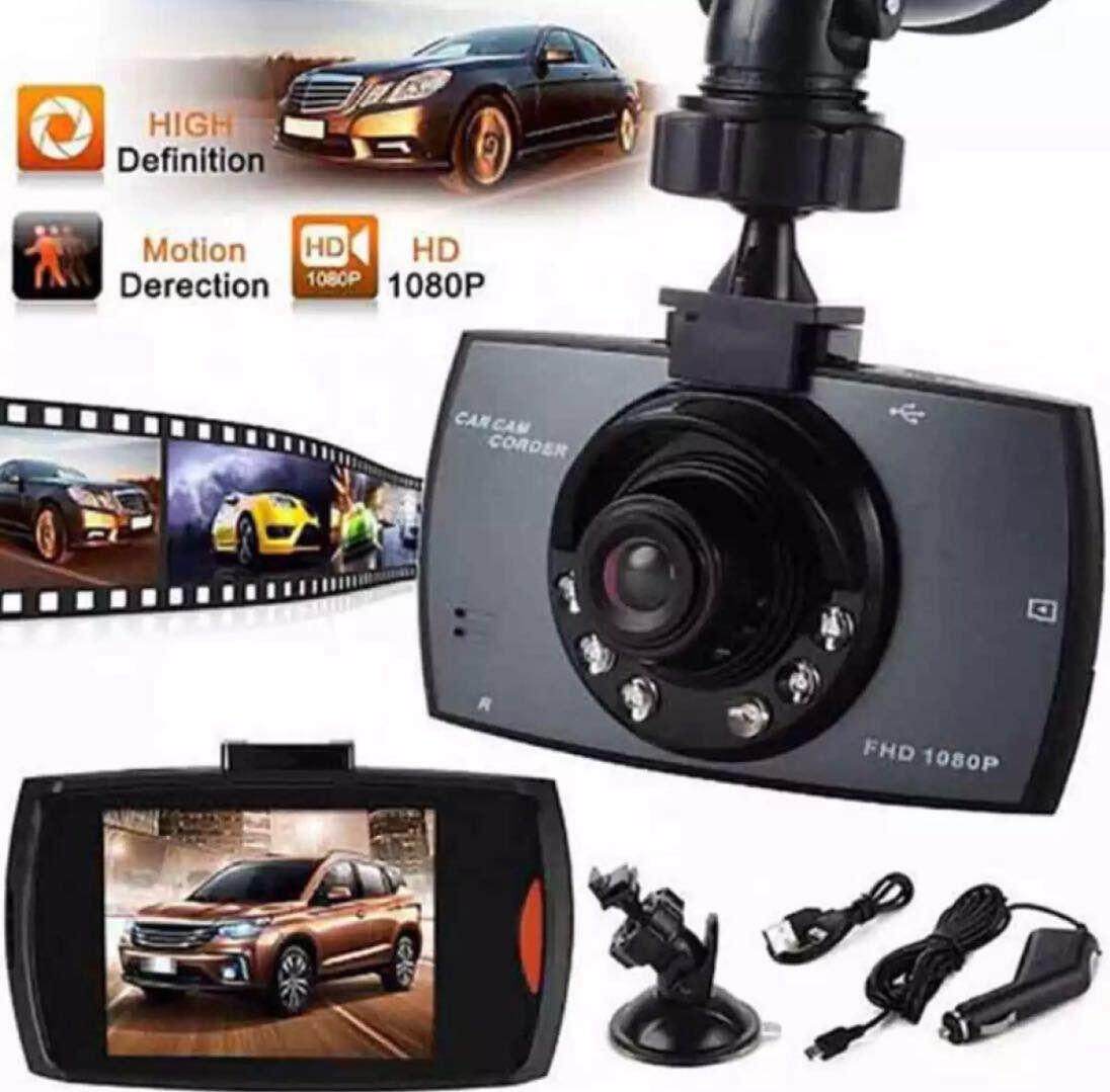 กล้องติดรถยนต์ Full HD 1080P กล้องมองหน้า+จอแสดงผล LCD Car Camcoder Camera DVR (Black)