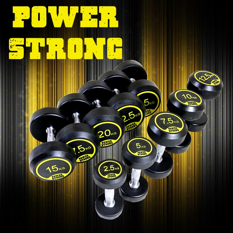 ดูภาพ POWER STRONG ดัมเบลยาง จากยางธรรมชาติ แกนดัมเบลเคลือบ Hard Chrome ทนทานมากๆ 1 ข้าง เพิ่มเติม POWER STRONG ดัมเบลยาง จากยางธรรมชาติ แกนดัมเบลเคลือบ Hard Chrome ทนทานมากๆ 1 ข้าง