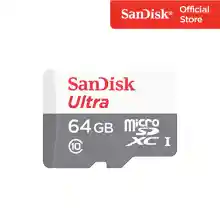 ภาพขนาดย่อสินค้าSandisk Micro Ultra Lite Speed 100MB , 64GB ,C10, UHS-1,R, 3x5 - (SDSQUNR-064G-GN3MN)