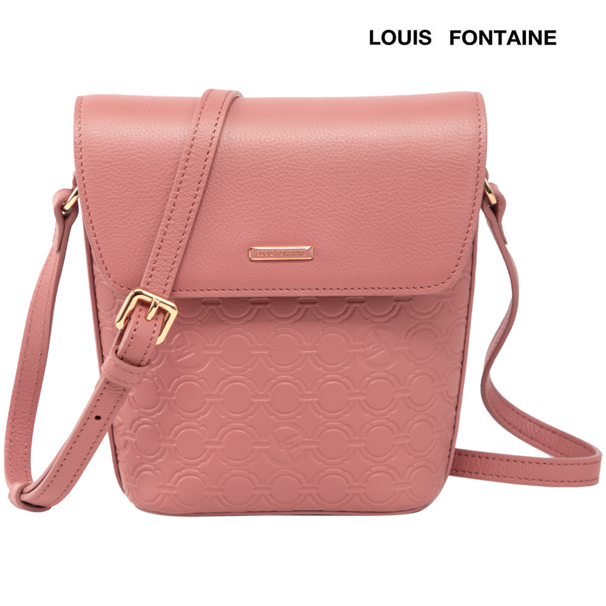 Louis Fontaine กระเป๋าสะพาย Cross Body รุ่น Carat - สีชมพู ราคา 2,700 บาท*ส่งฟรี
