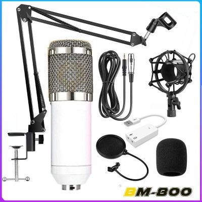 ไมค์ ไมค์อัดเสียง คอนเดนเซอร์ Pro Condenser Mic Microphone BM800 พร้อม ขาตั้งไมค์โครโฟน และอุปกรณ์เสริมUSB?โช้คอัพโลหะ? ไมค์ ไมค์อัดเสียง คอนเดนเซอร์ Pro Condenser Mic Microphone BM800 พร้อม ขาตั้งไมค์โครโฟน และอุปกรณ์เสริมUSB?โช้คอัพโลหะ?