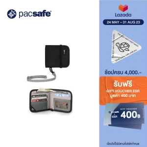 ภาพหน้าปกสินค้าPacsafe  RFIDSAFE V100 BIFOLD WALLET ANTI THEFT กระเป๋าสตางค์  กระเป๋ากันขโมย ที่เกี่ยวข้อง