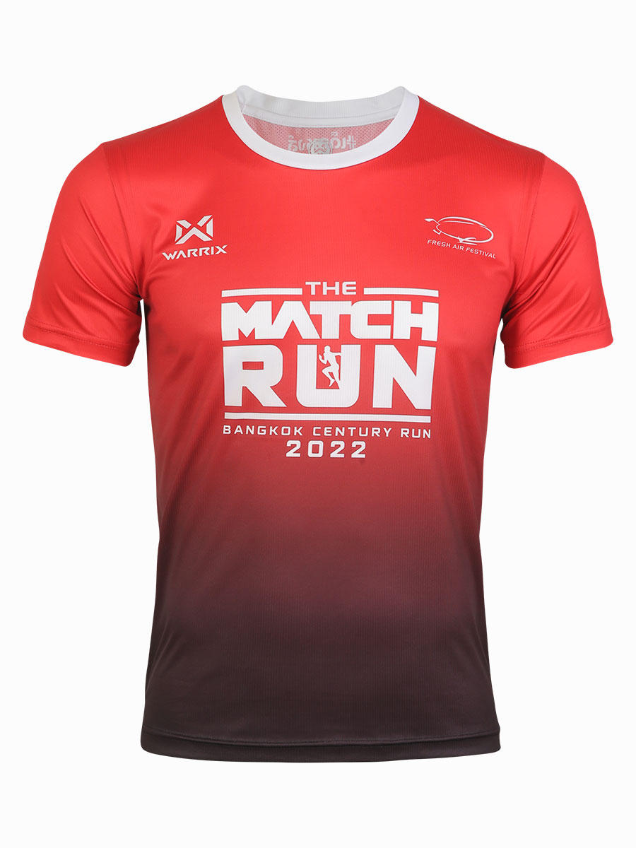 [Exclusive Lazada] WARRIX RUNNIING TEE SHIRT THE MATCH (MTO) (WA-222MTOTS01) ราคา 199 บาท*ส่งฟรี