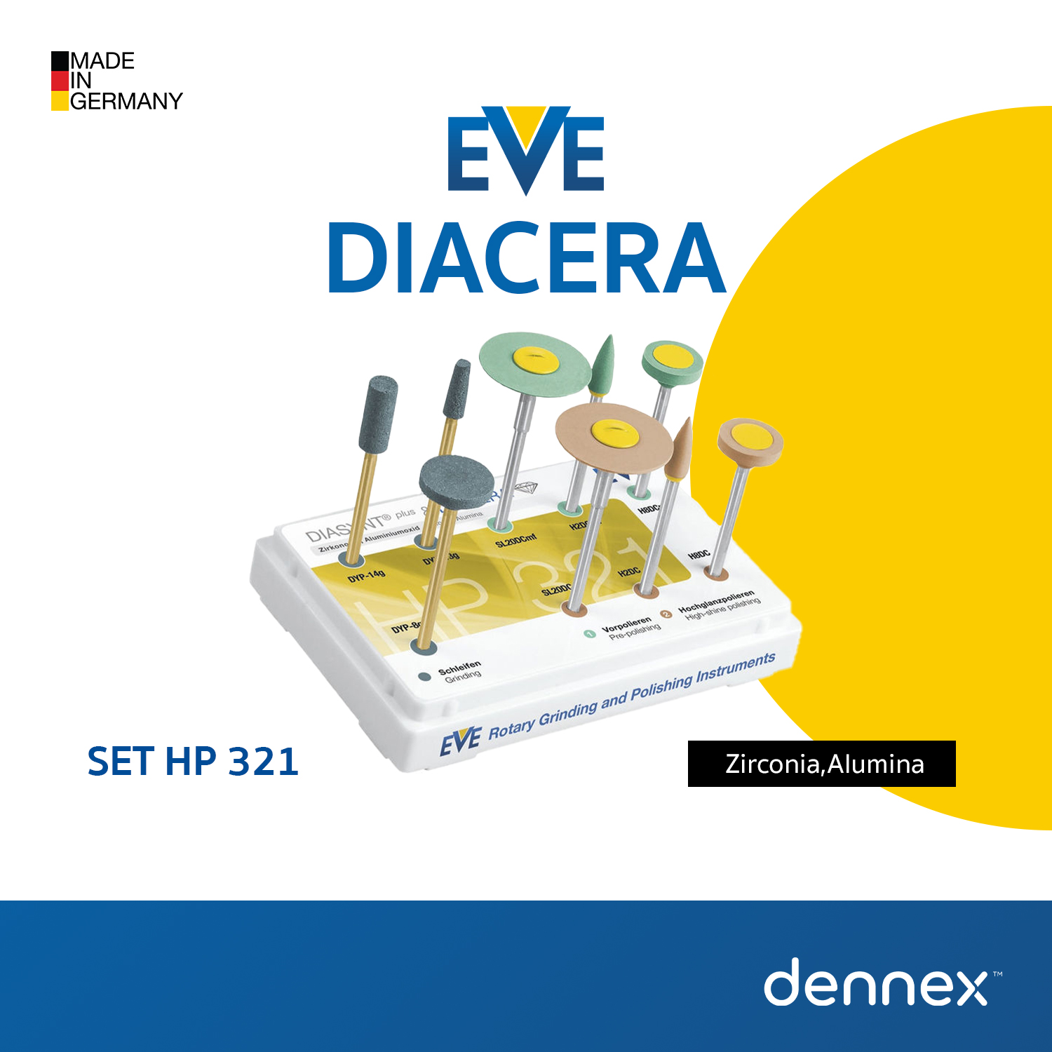 ชุดหัวขัด EVE " DIACERA " Set HP 321 ราคา 6,009 บาท*ส่งฟรี