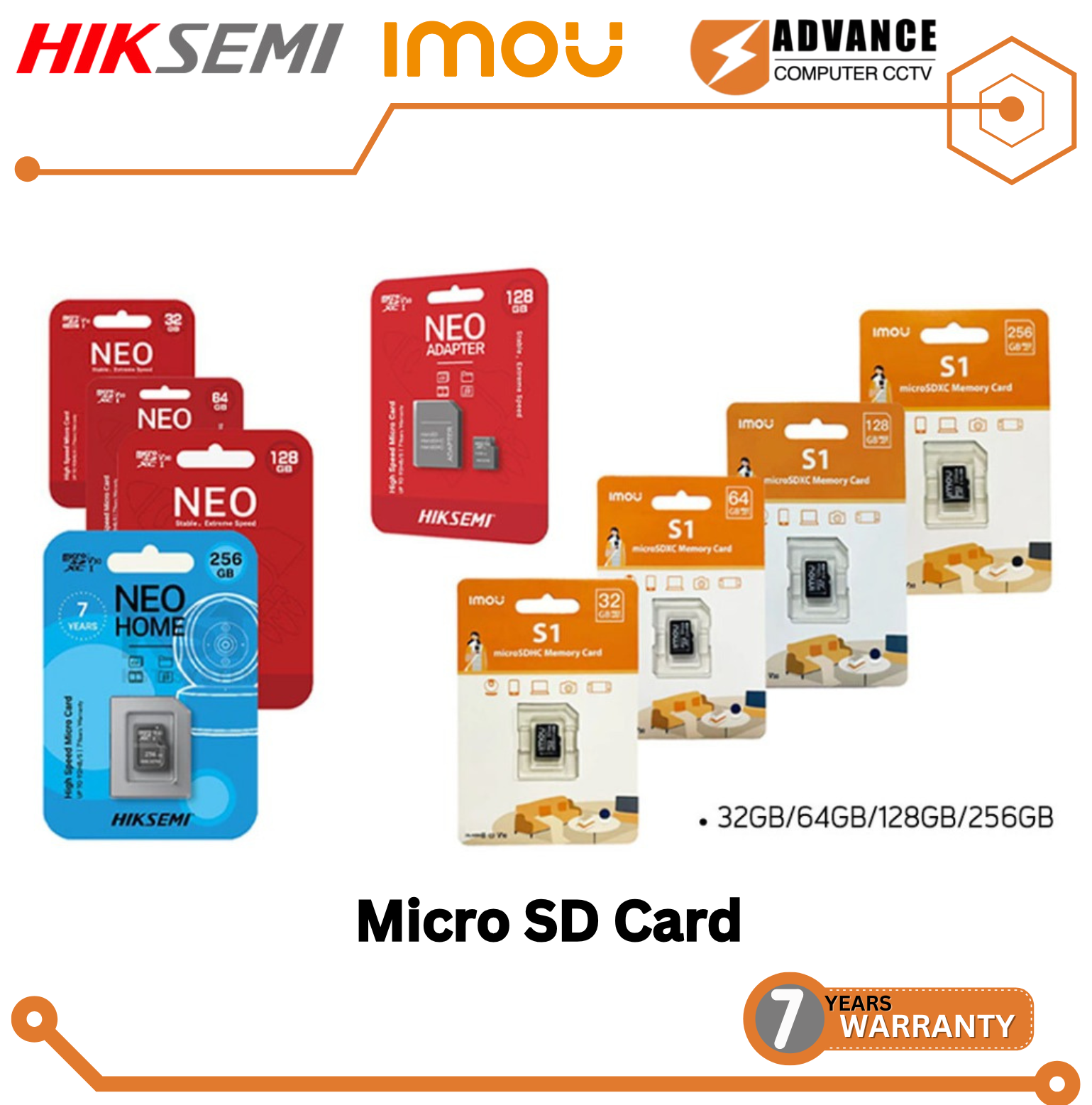 Micro SD Card เมมโมรี่การ์ด 32, 64, 128, CL10 U1 ราคา 107 บาท*ส่งฟรี