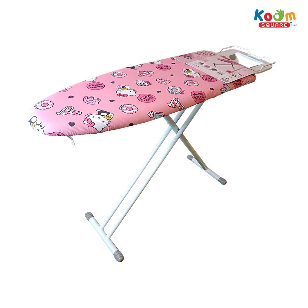 โต๊ะรีดผ้า โต๊ะรีดผ้าไอน้ำ ลายHelloKitty ลิขสิทธิแท้100% โต๊ะรีดผ้าพับได้ โต๊ะรีดผ้าปรับระดับได้ ขนาด30.5*91.5cm. #พร้อมส่ง ราคา 690 บาท*ส่งฟรี